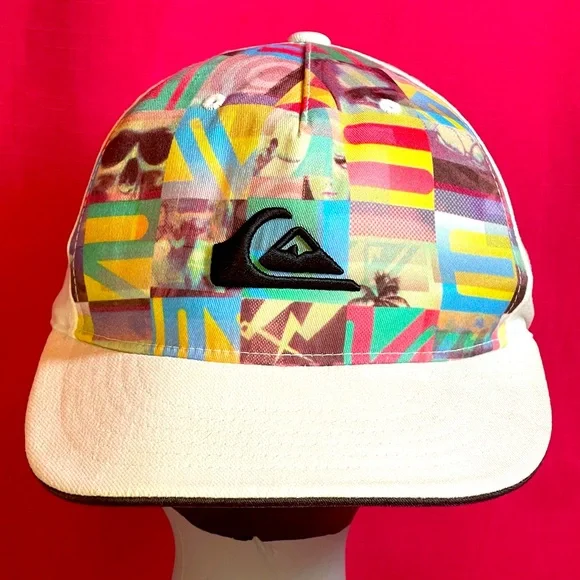 Quiksilver Accessories Quiksilver Flexfit White Hat Size S